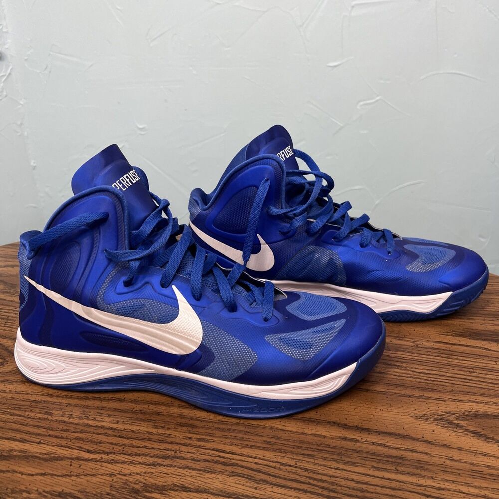 Retro Nike Blue Hyperfuse 2012 High Top Shoe Size 12